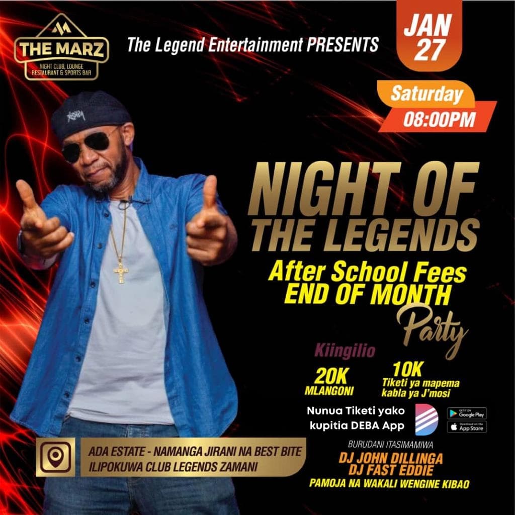 Night of the Legends After School Feez End of the Month Party